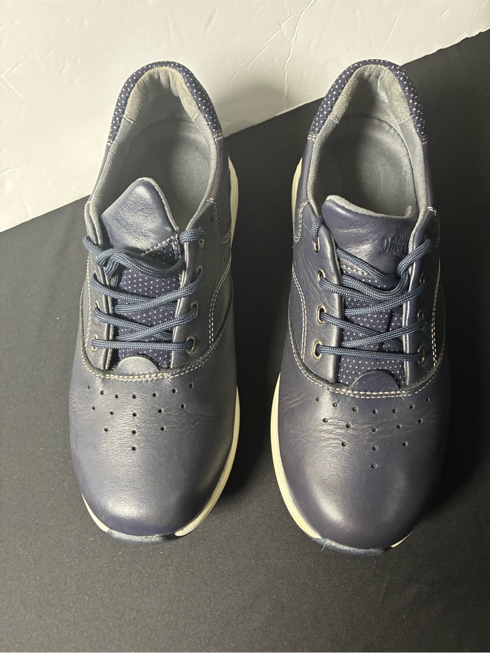 Nina Men's Navy Lace-Up Casual Sneakers